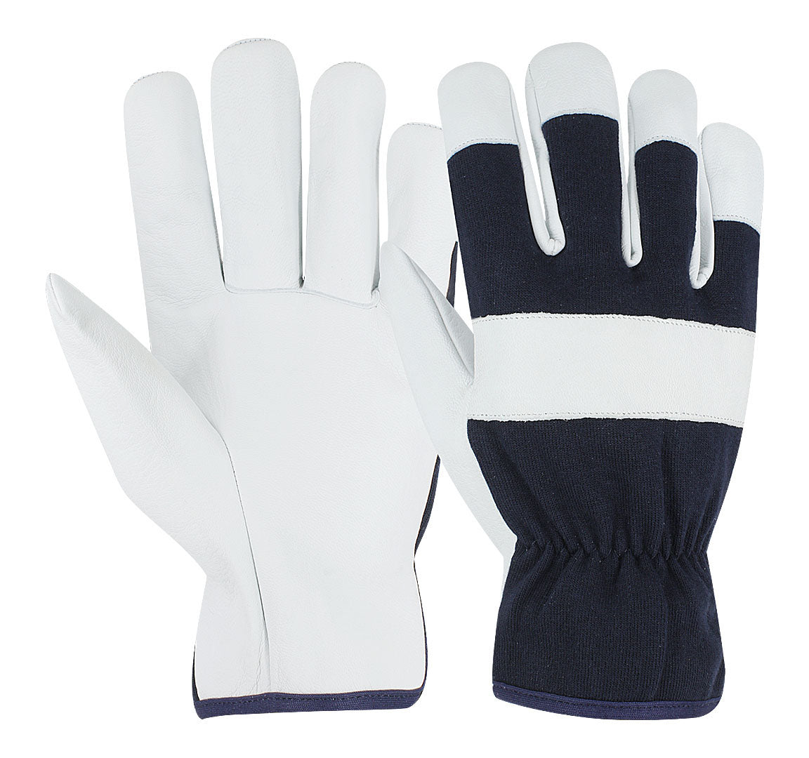 Goatskin & Cotton Fabric Gloves