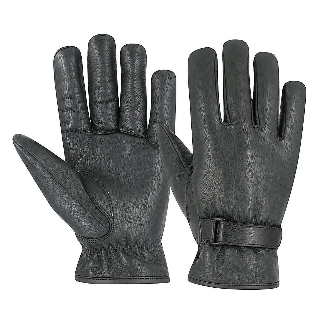 Black Leather Driving Gloves