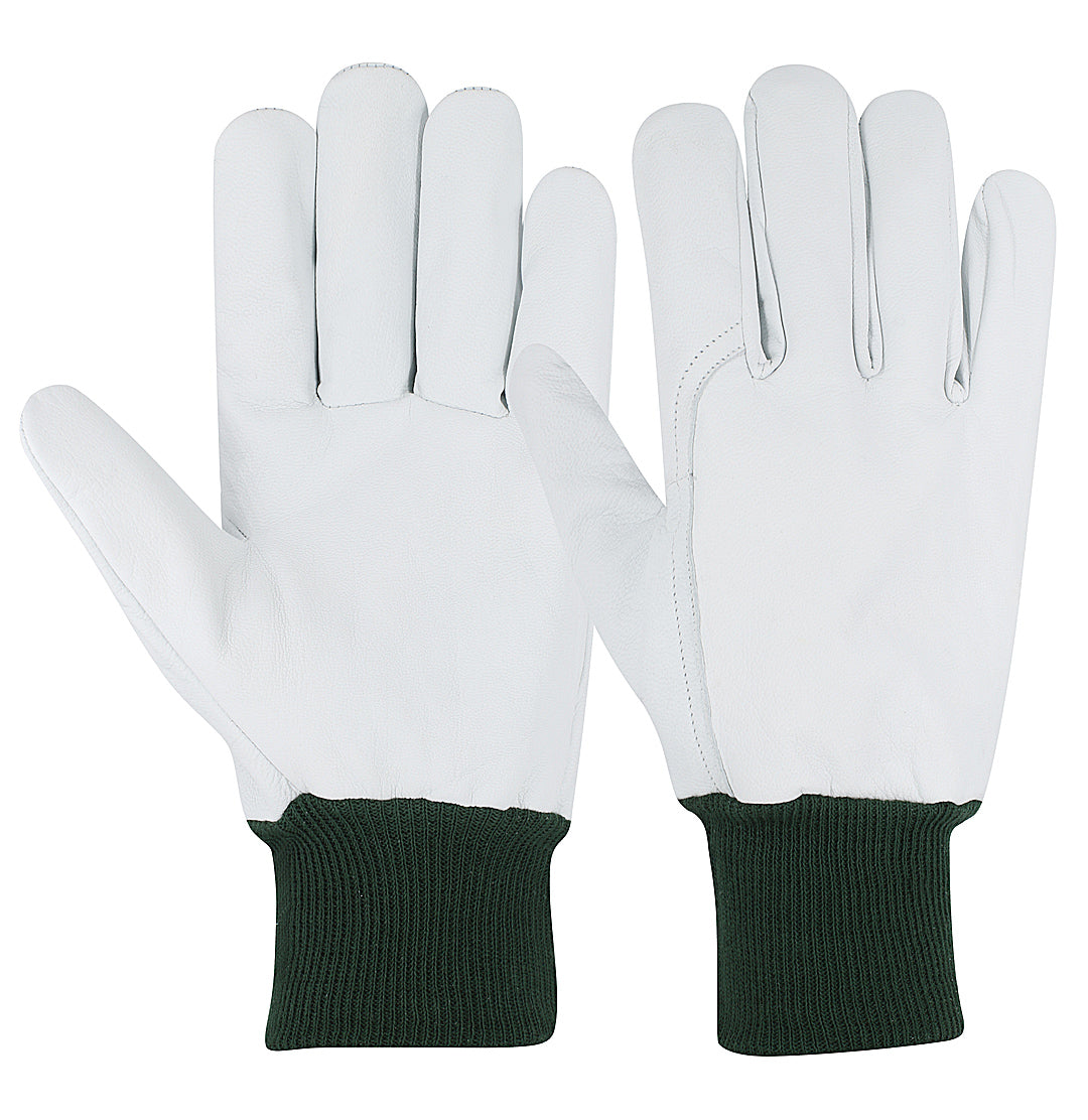 Knitted Cuff Leather Driving gloves