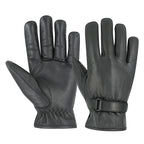 Black Leather Driving Gloves